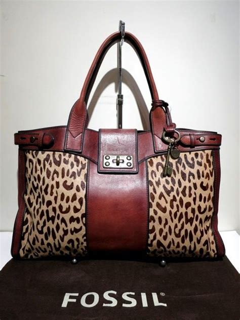 fossil tasche leopard|fossil australian satchel.